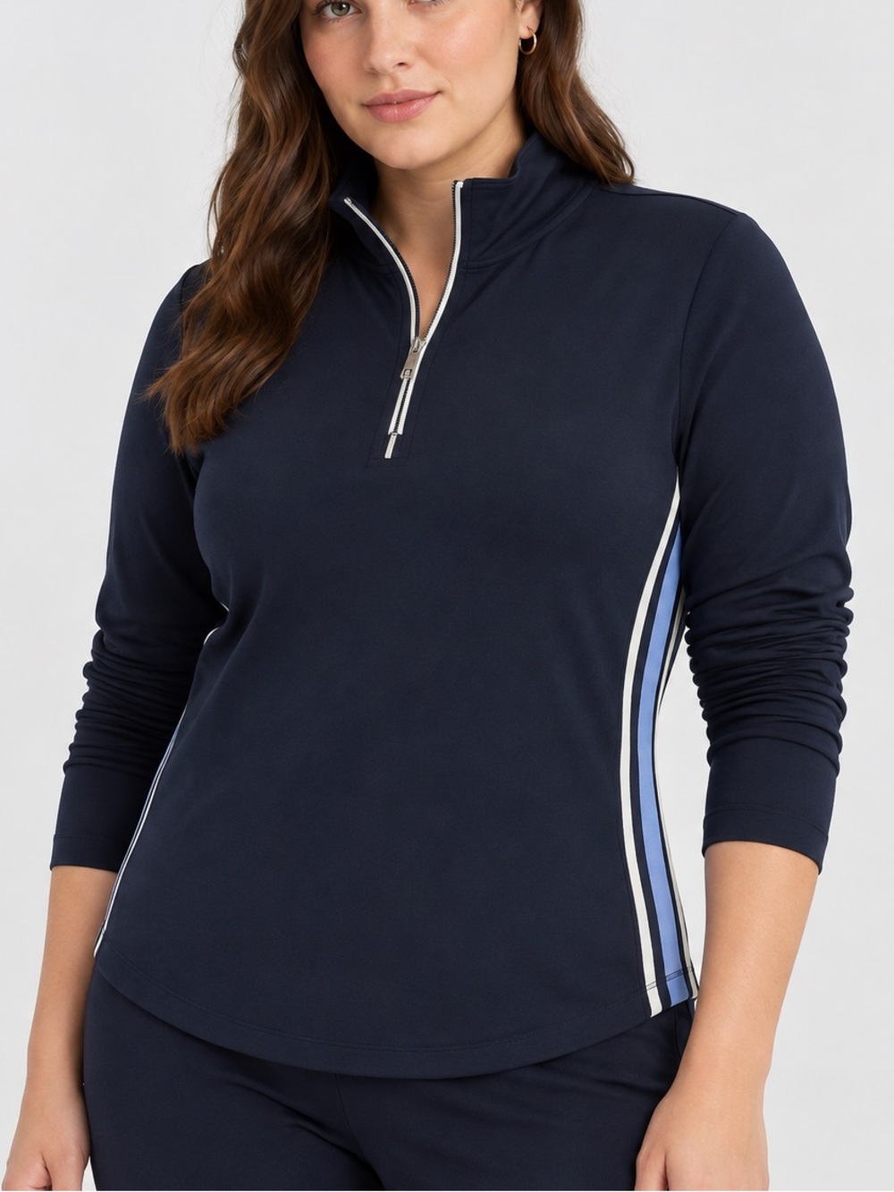 NWT Ralph Lauren Black Label Navy Quarter-Zip Pullover
